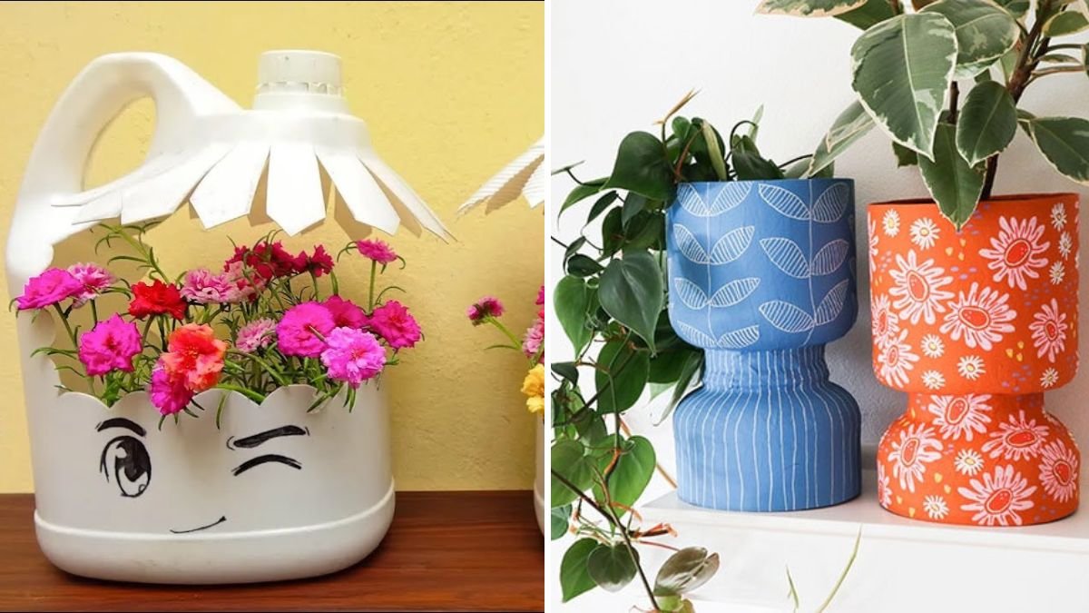 How to Use Recycled Containers as Planters