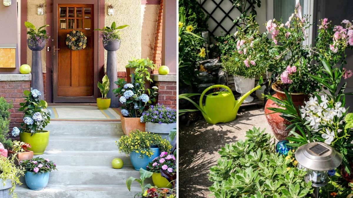 8 Creative Ways to Arrange Containers on a Patio